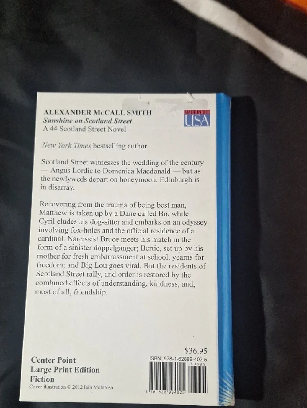 Sunshine on Scotland Street by Alexander McCall Smith - Blue Hardcover